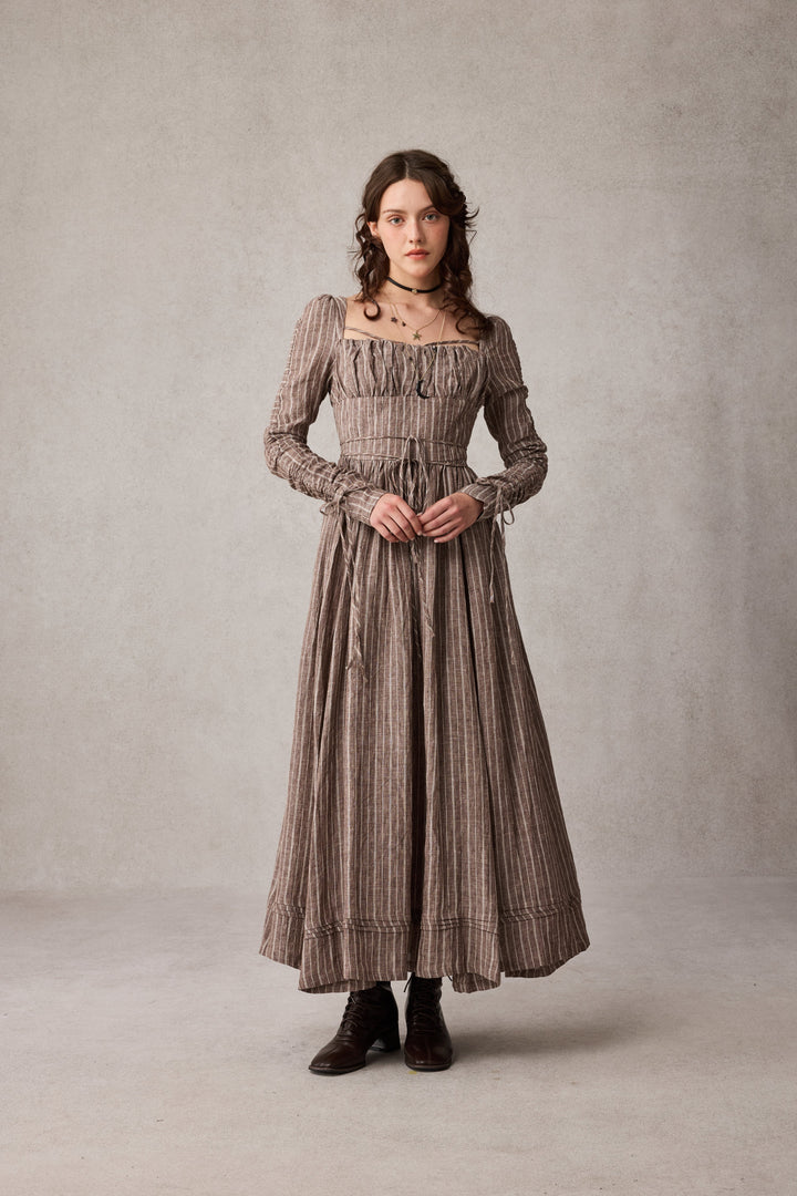 Monette 27 | Corset Linen Dress