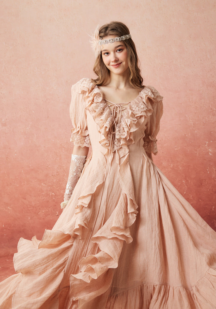 Dewdrops 16 | Maxi Linen Dress Gown