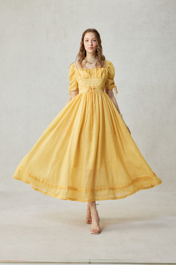 Monette 27 | Corset Linen Dress