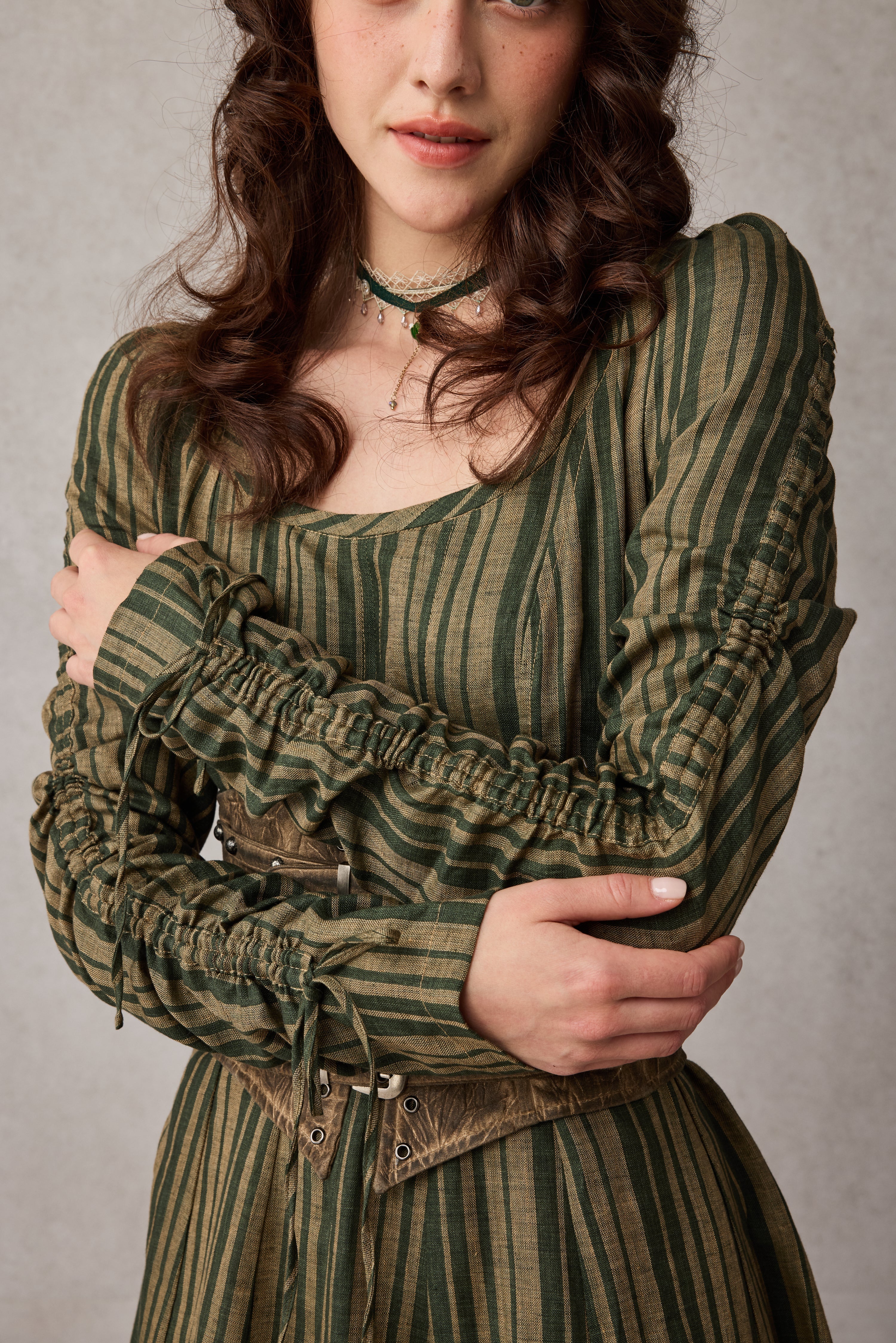 Crystal 17 | Victorian maxi linen dress – Linennaive