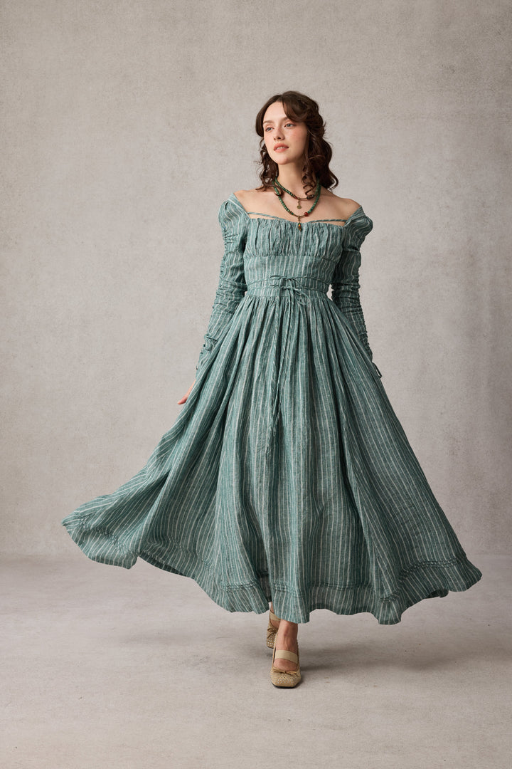Monette 27 | Corset Linen Dress