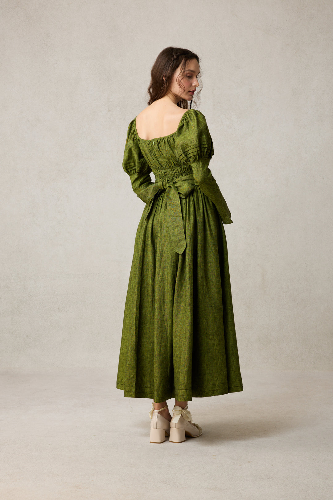 Paisley 11 | Elegant Floral Linen Dress