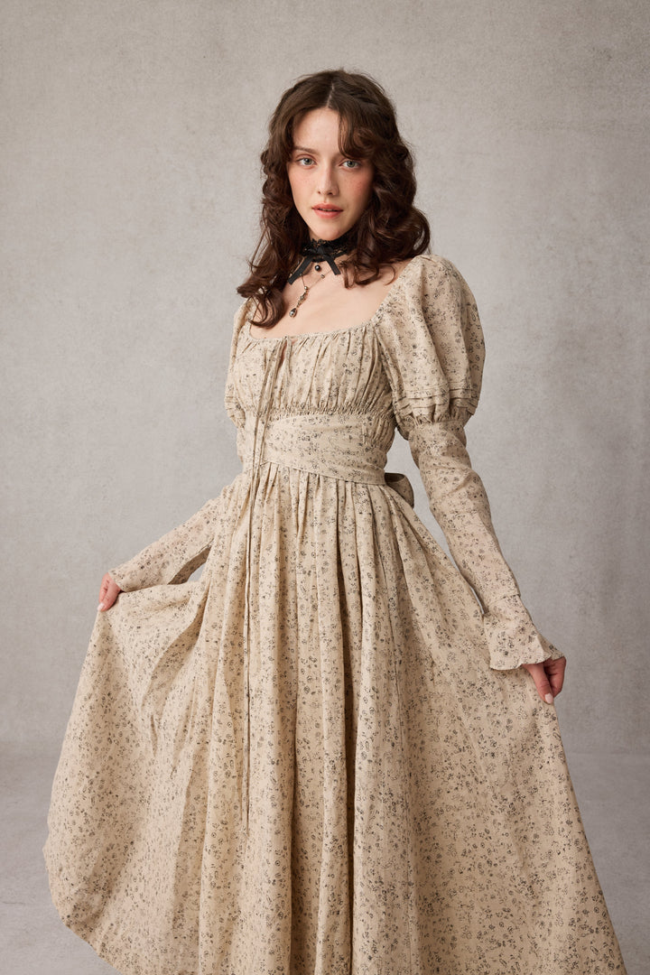 Paisley 11 | Elegant Floral Linen Dress