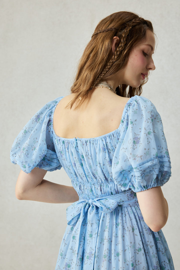 Alice 19 | Floral linen dress