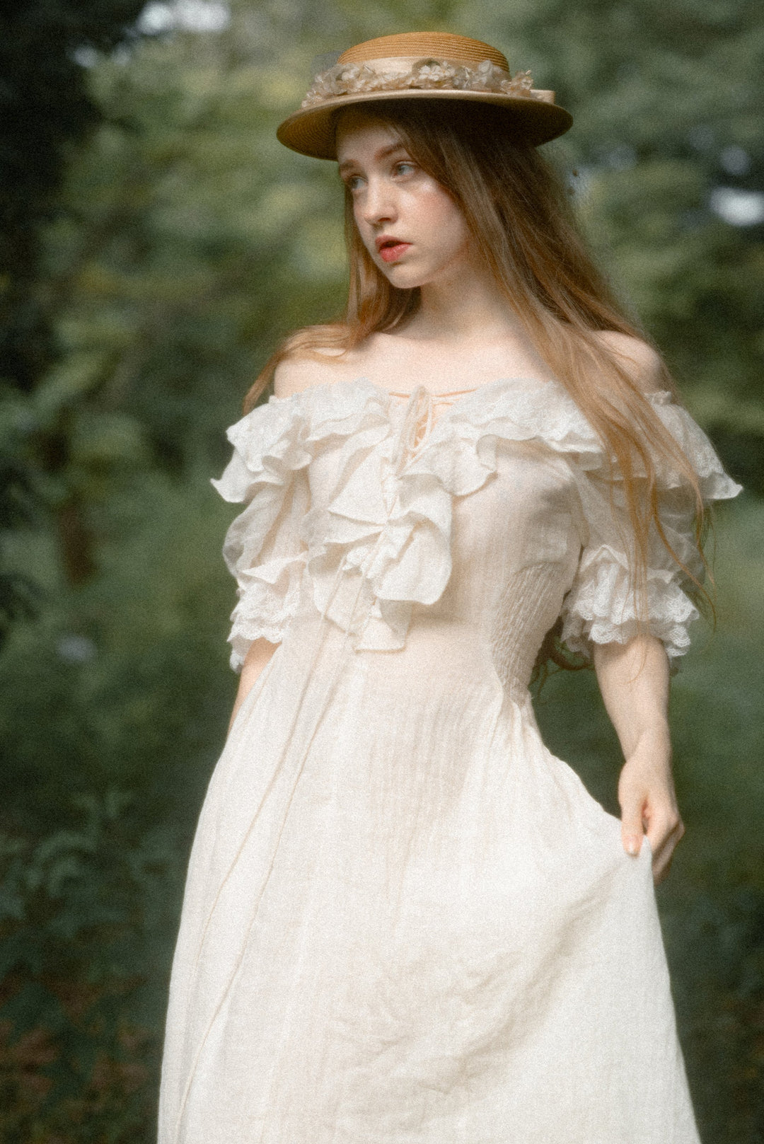 Elysia 15 | Lace-up linen flared dress Elysia 15 | Lace-up linen flared dress