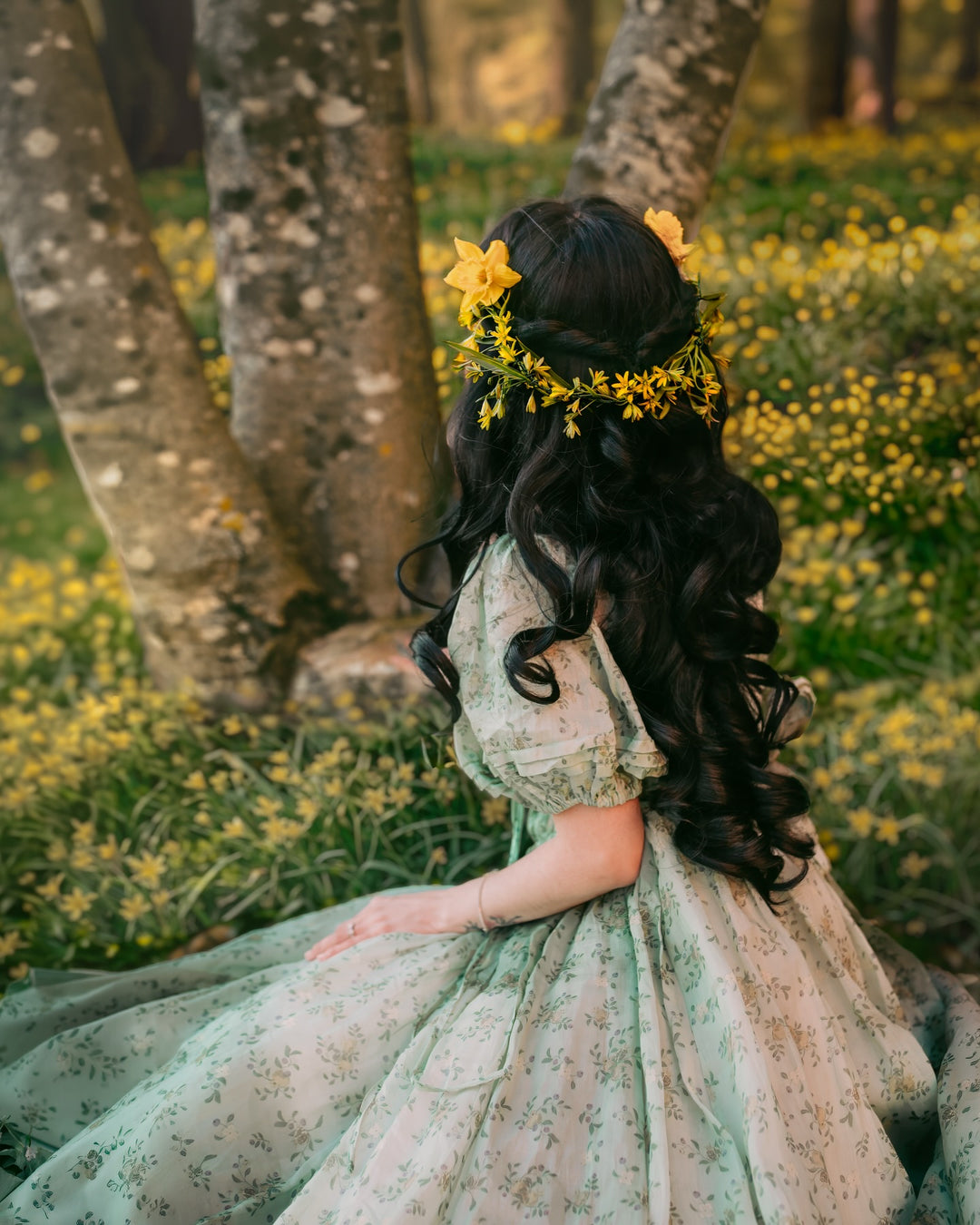 Alice 19 | Floral linen dress