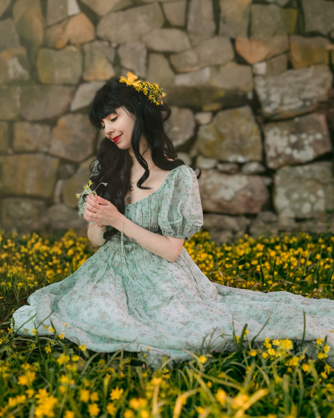 Alice 19 | Floral linen dress