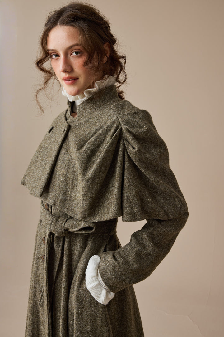 Wendy 15 | 100% Wool Dress & Cape (2 pieces)