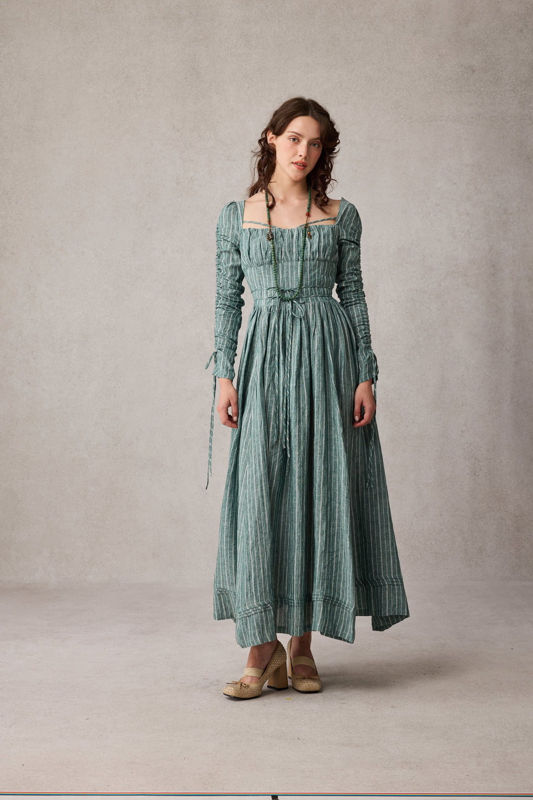 Monette 27 | Corset Linen Dress