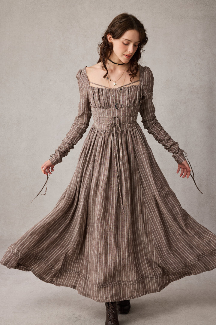 Monette 27 | Corset Linen Dress