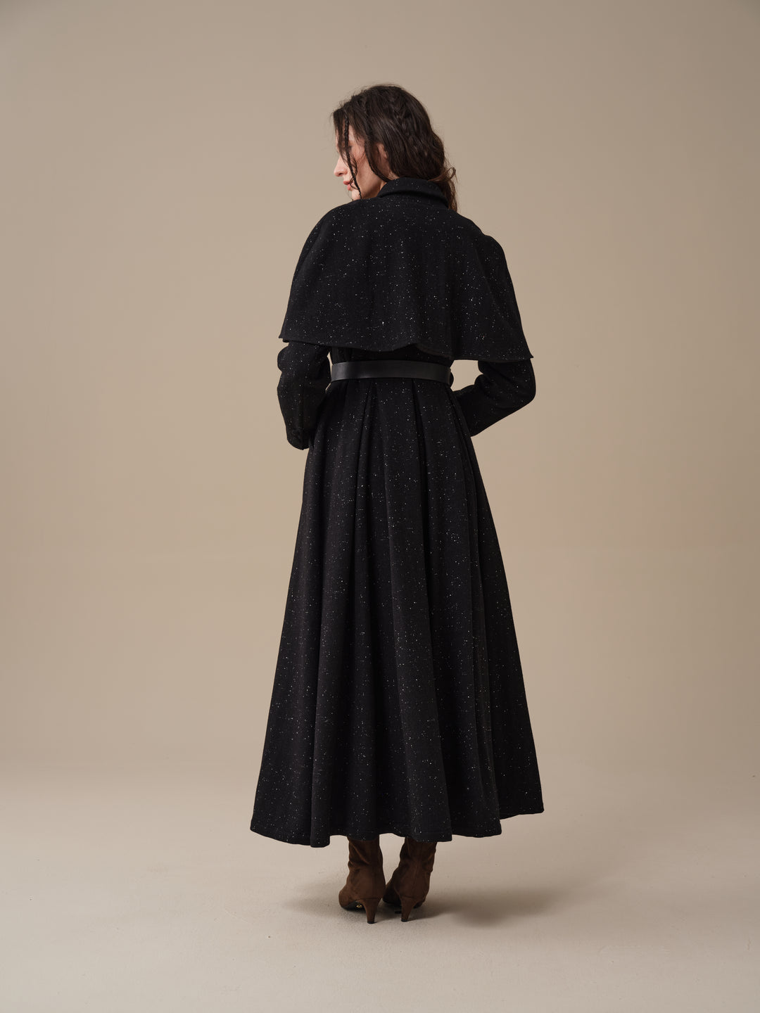 Charlotte 01 | 100% Wool Cape Trench Coat