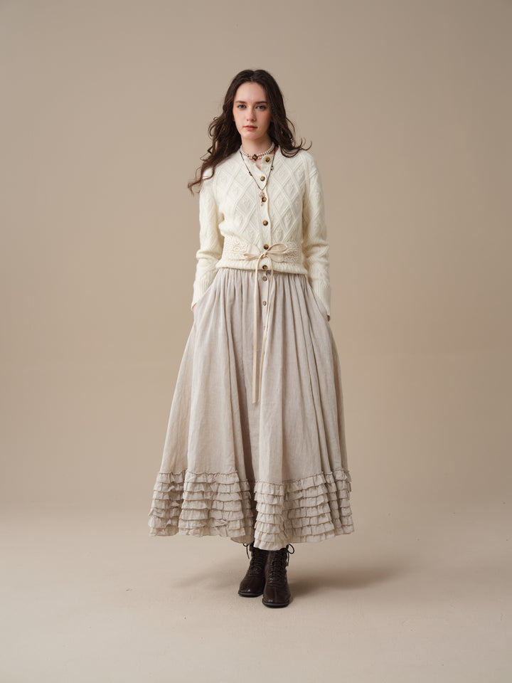 Flurry 17 | 100% Wool Sculptured Knitwear Cardigan