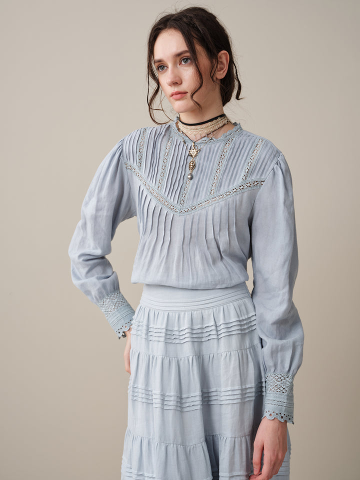 Minna 21 | Edward Linen Lace Blouse