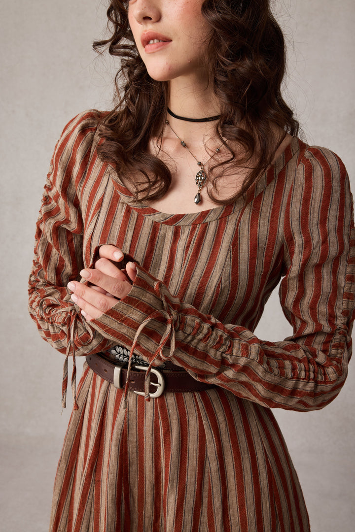 Crystal 17 | Victorian maxi linen dress