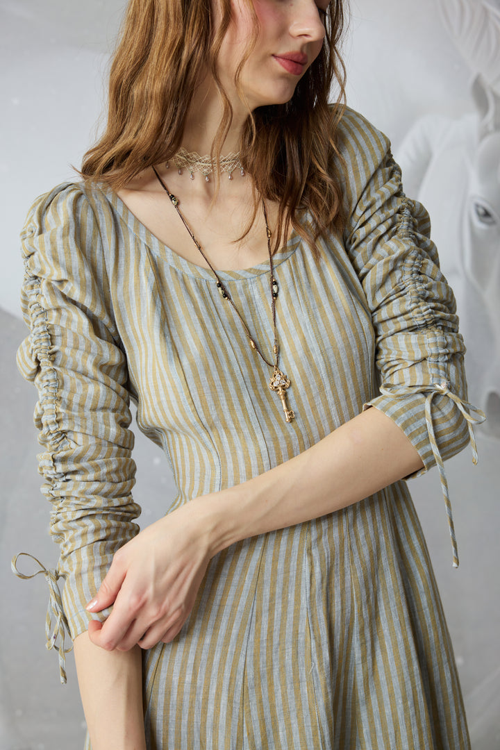 Crystal 17 | Victorian maxi linen dress