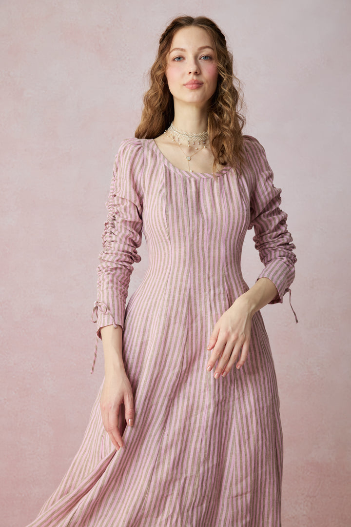 Crystal 17 | Victorian maxi linen dress