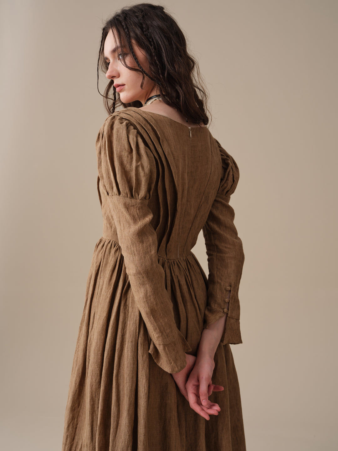 Madder 05 | Tailored Linen Corset Dress