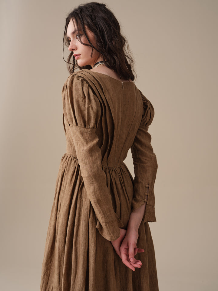 Madder 05 | Tailored Linen Corset Dress