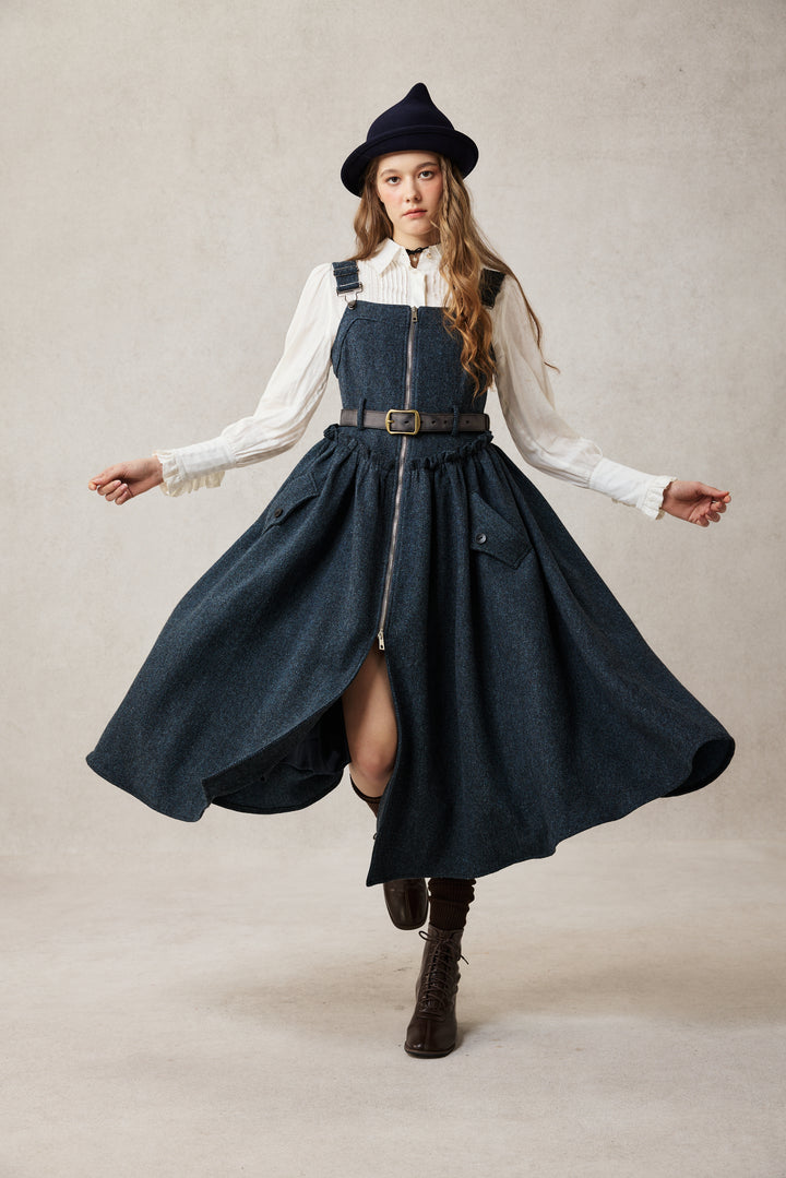 Tess 31 |100% Wool Halter Dress