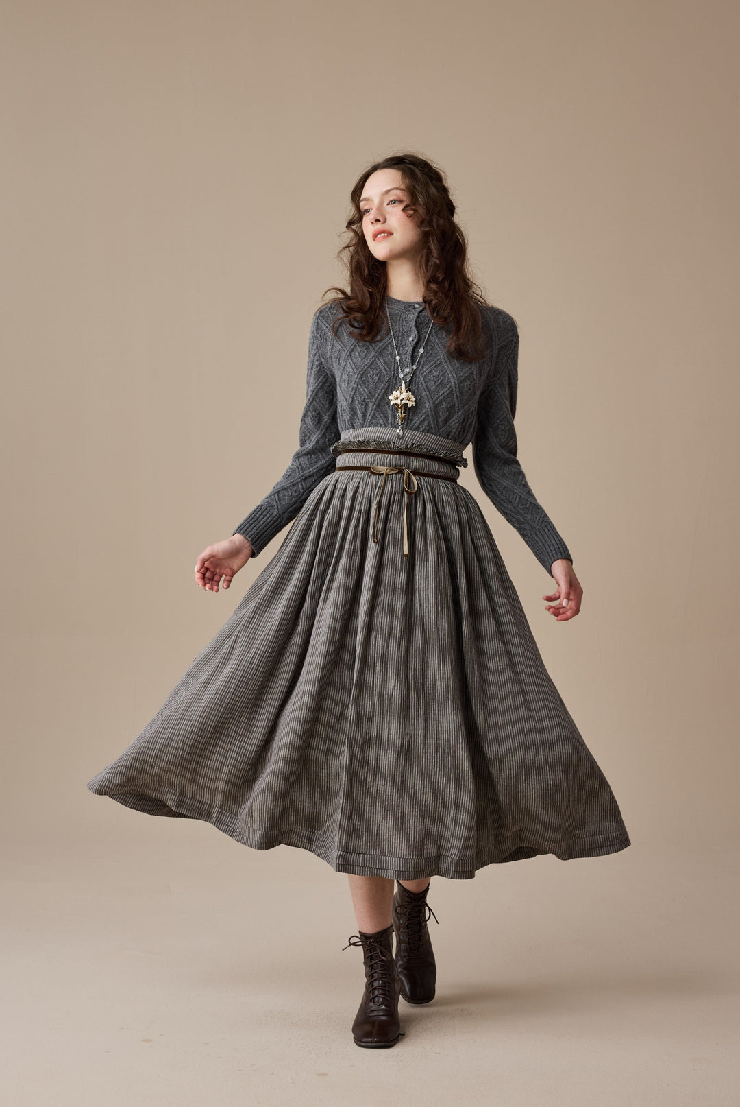 Flurry 17 | 100% Wool Sculptured Knitwear Cardigan