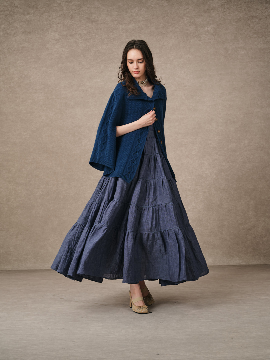 Fleece Cloud | Oversized 100% Wool Knit Poncho