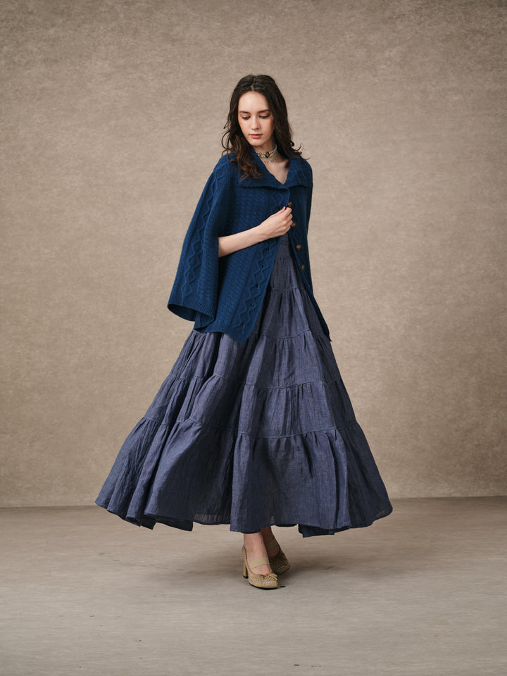 Fleece Cloud | Oversized 100% Wool Knit Poncho