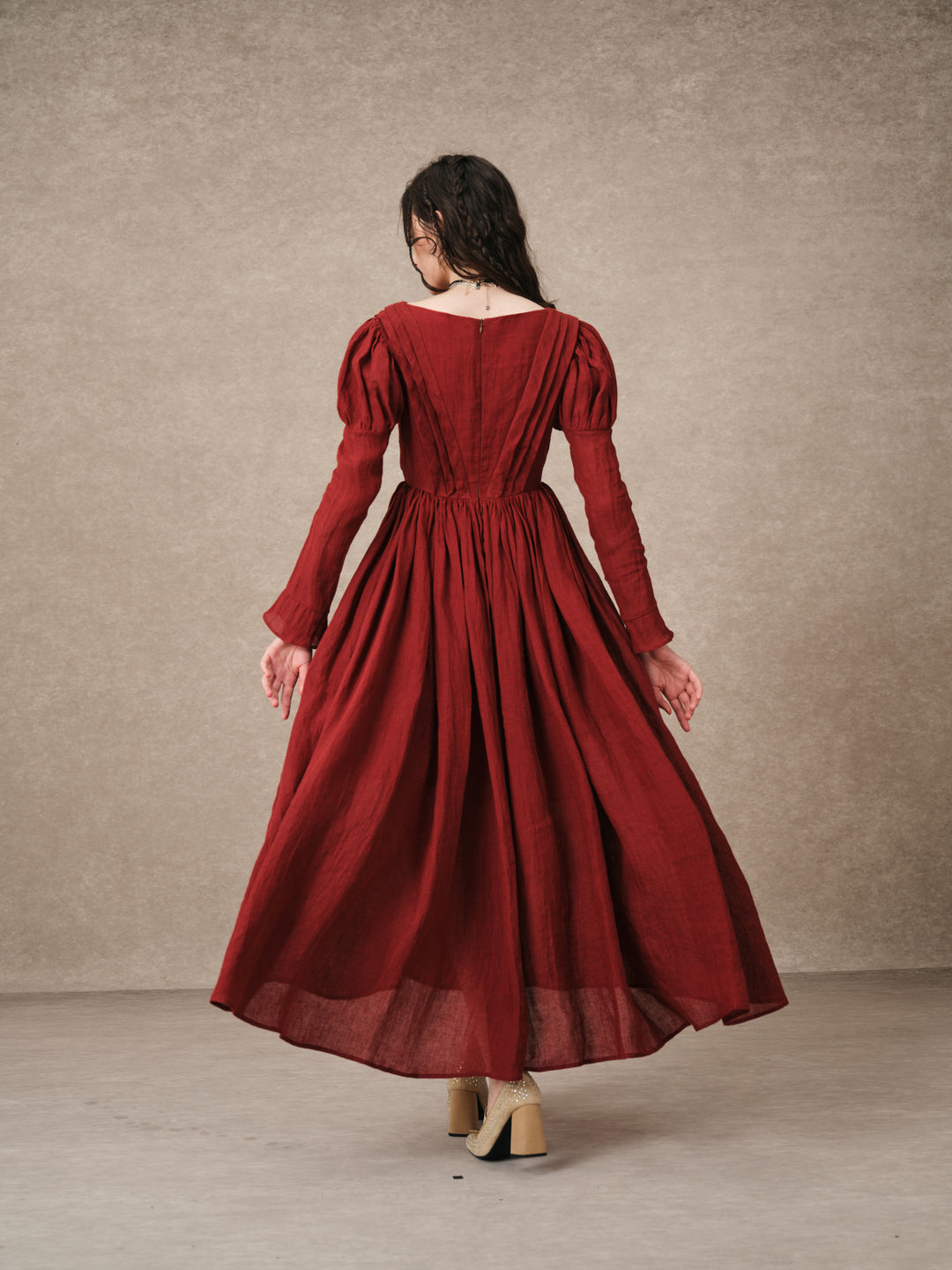 Madder 05 | Tailored Linen Corset Dress