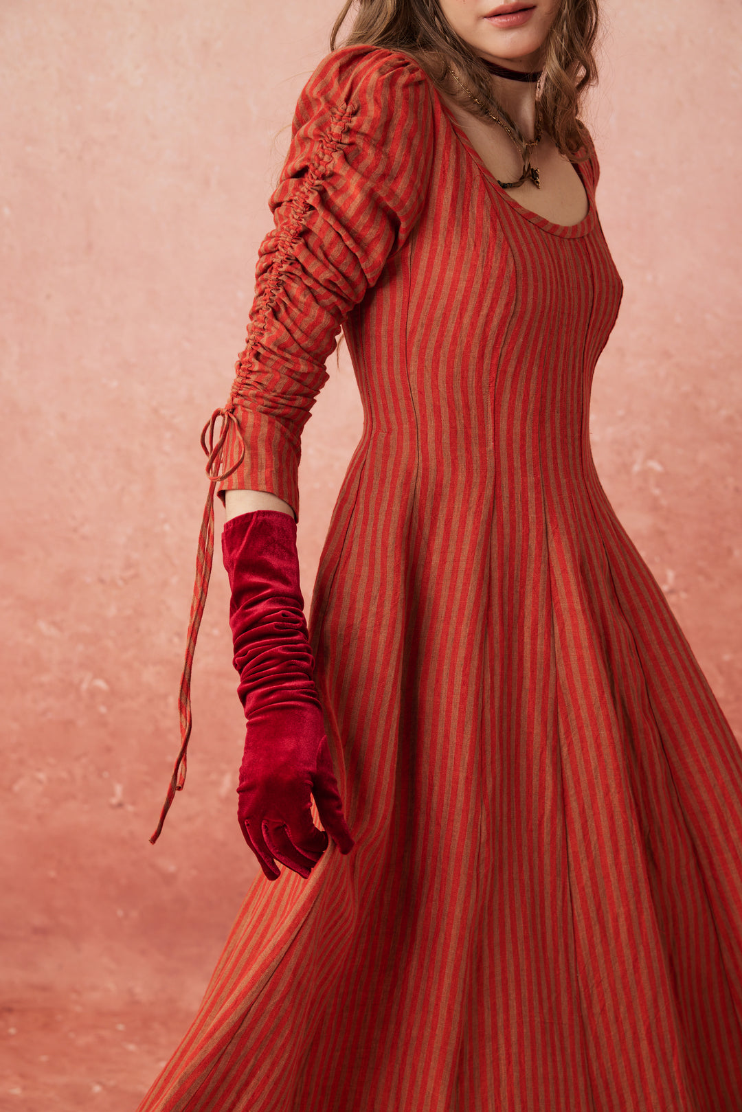 Crystal 17 | Victorian maxi linen dress