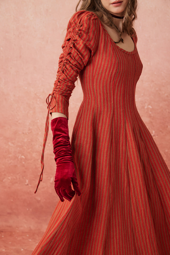 Crystal 17 | Victorian maxi linen dress