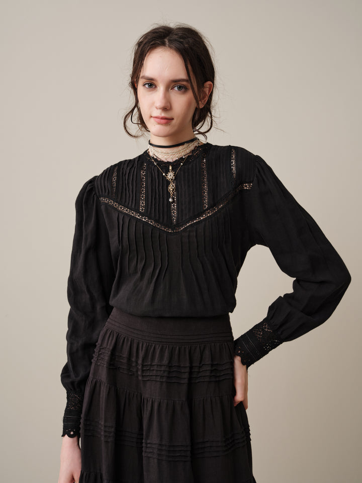 Minna 21 | Edward Linen Lace Blouse