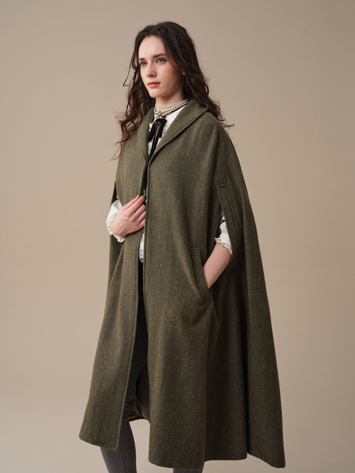 Martha 03 | 100% Wool Cape Duster