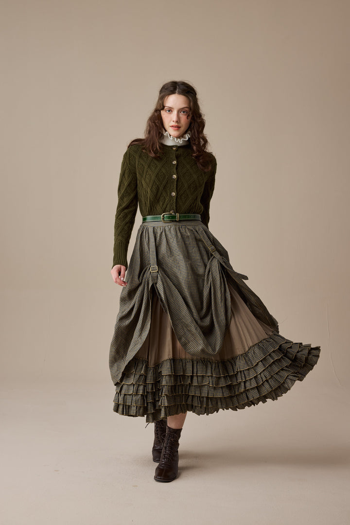 Anna 21 | Layered Linen Skirt (Adjustable)