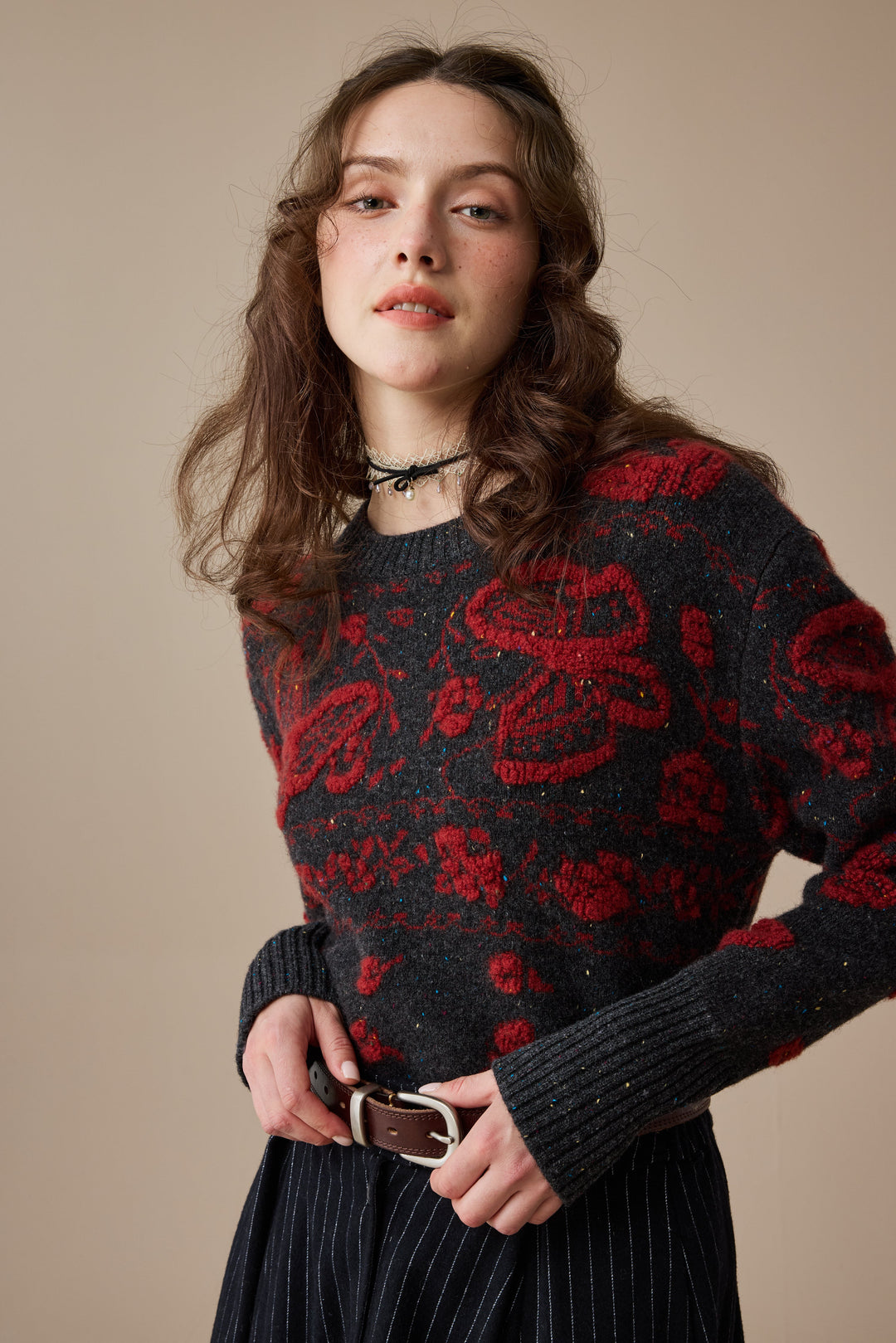 Nutcracker 24 |100% Wool Floral Jumper Sweater