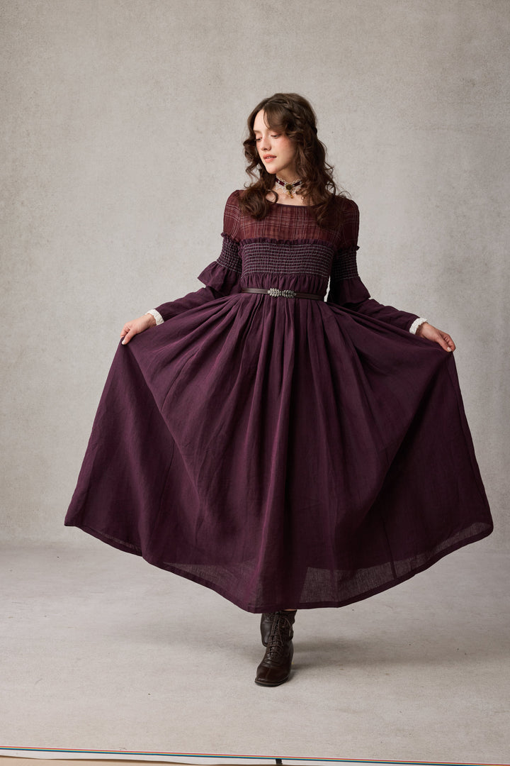 Orchid 19 |romantic linen gown