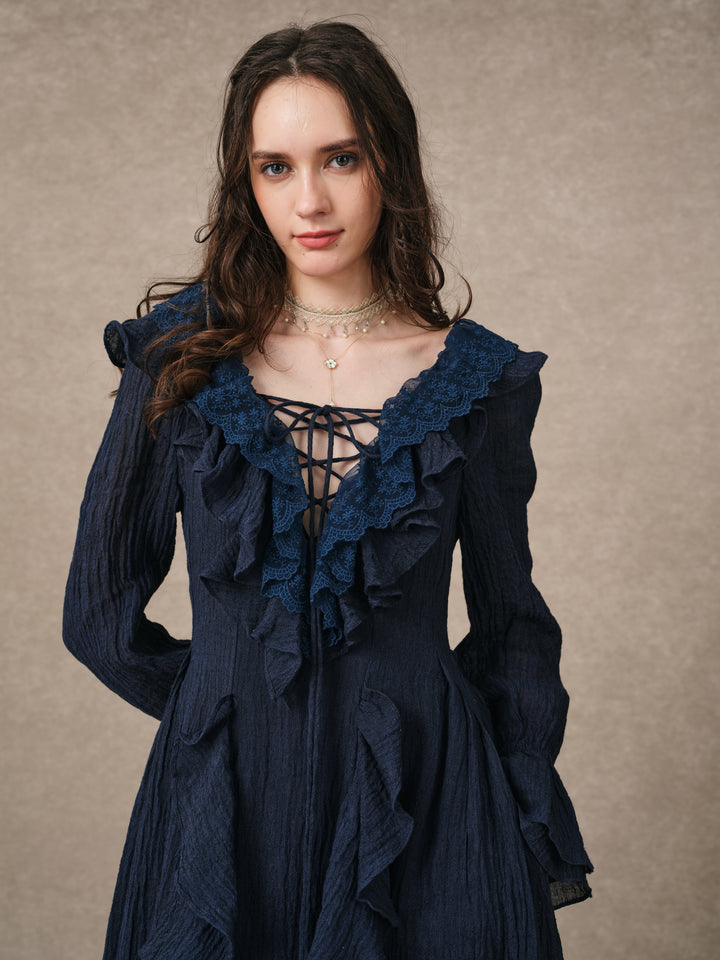 Dewdrops 16 | Maxi Linen Dress Gown