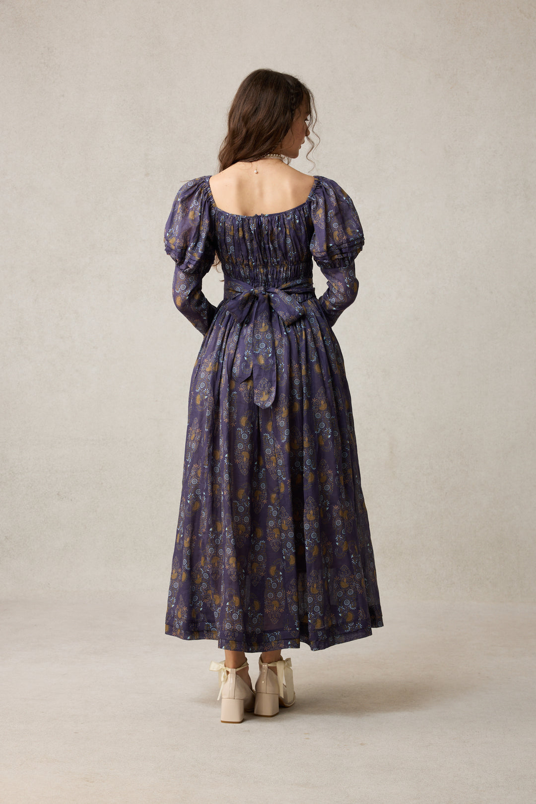 Paisley 11 | Elegant Floral Linen Dress