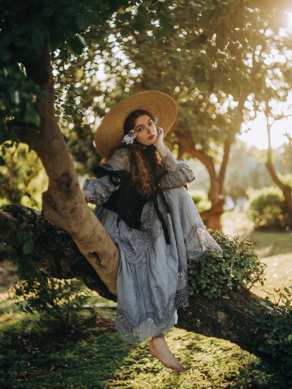 Pearlman 25 | Lace Linen Dress Gown