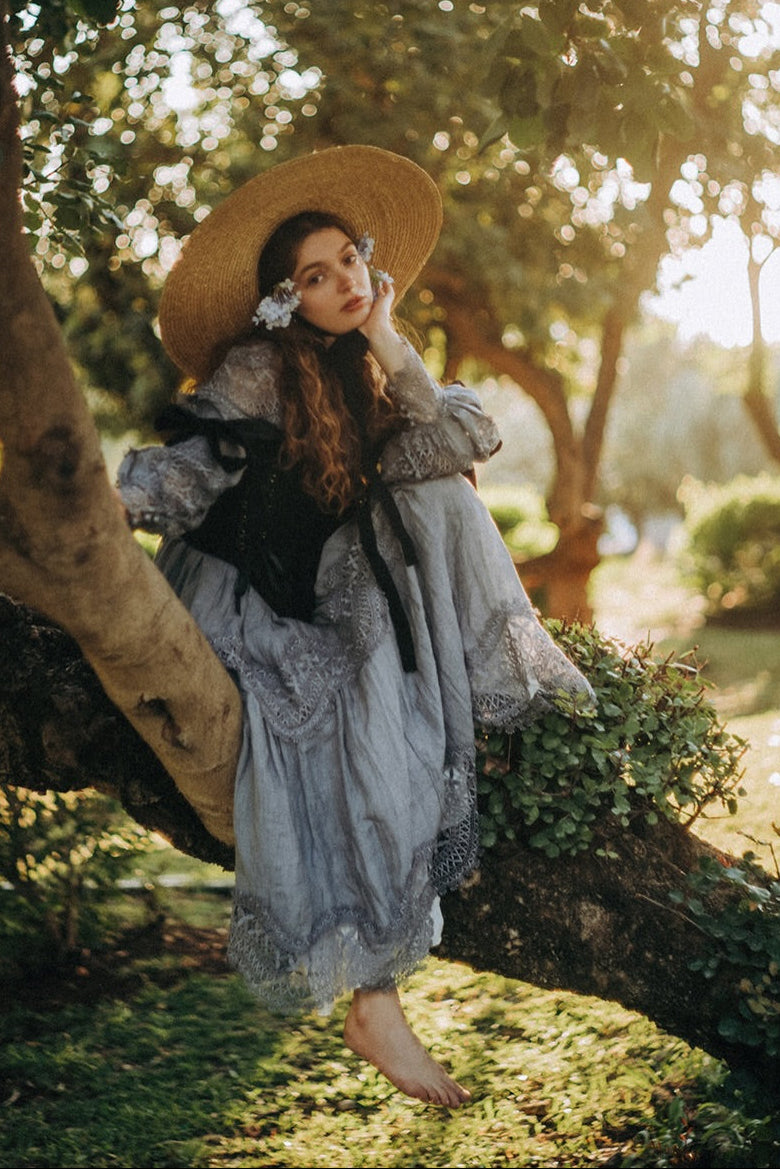 the perfect linen dress Sleeveless maxi MAMA linen dress