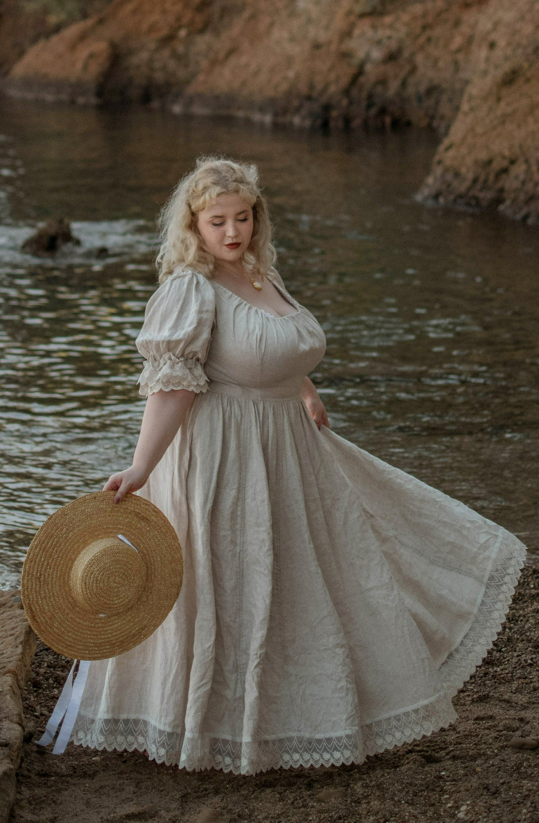 white plus size linen dress White Linen Wrap Dress, Long Sleeve Summer Maxi Dress Plus Size Napoli