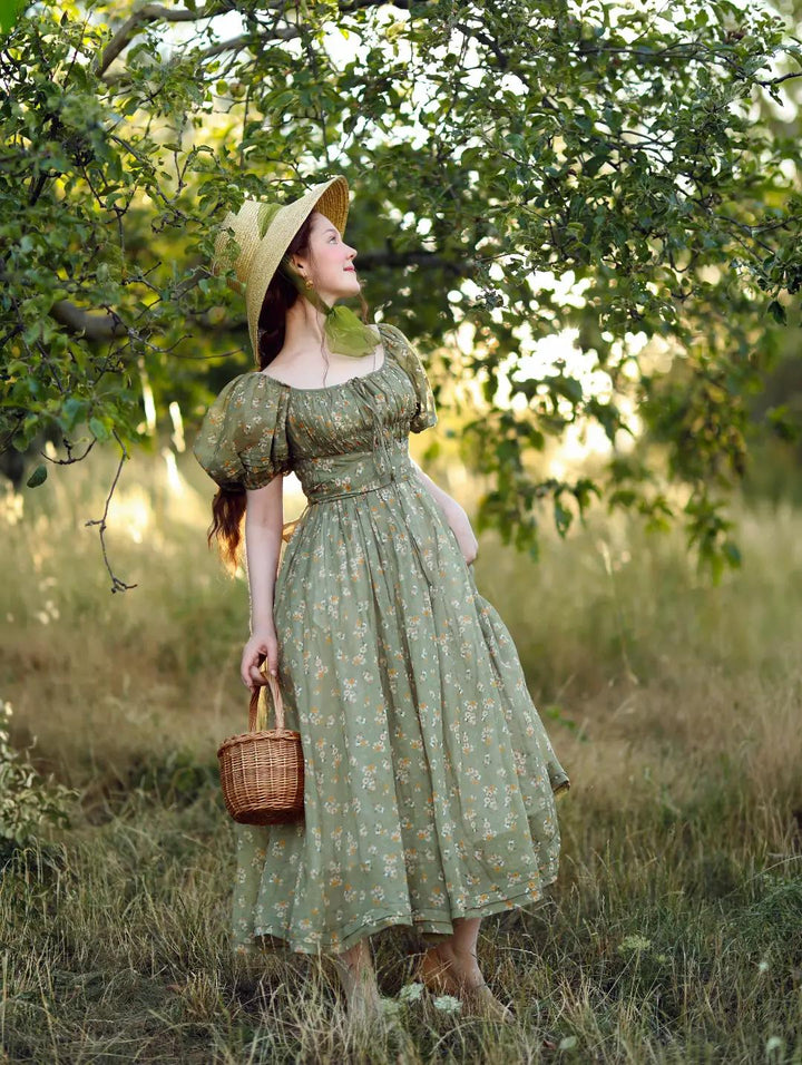 Alice 19 | Floral linen dress