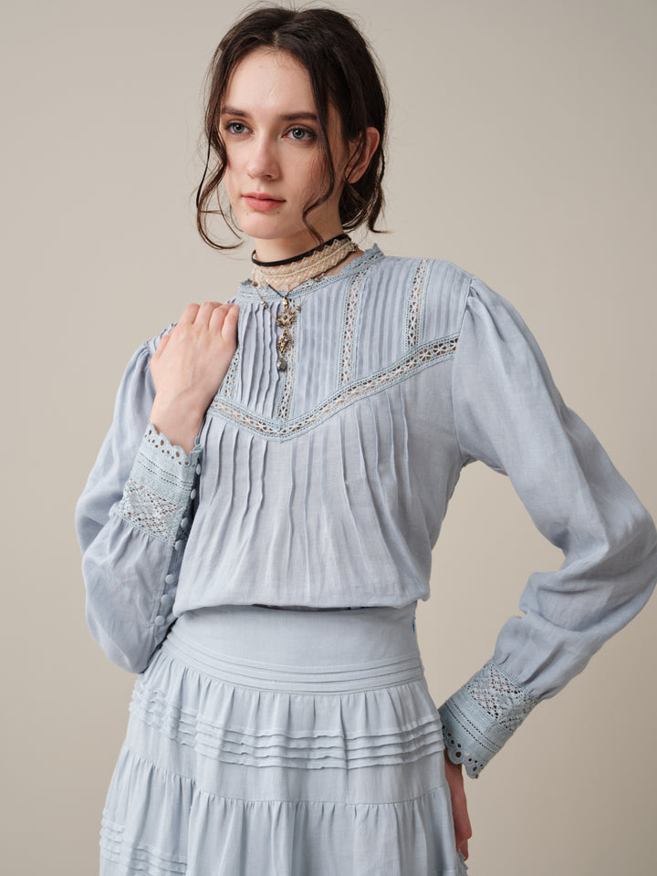Minna 21 | Edward Linen Lace Blouse