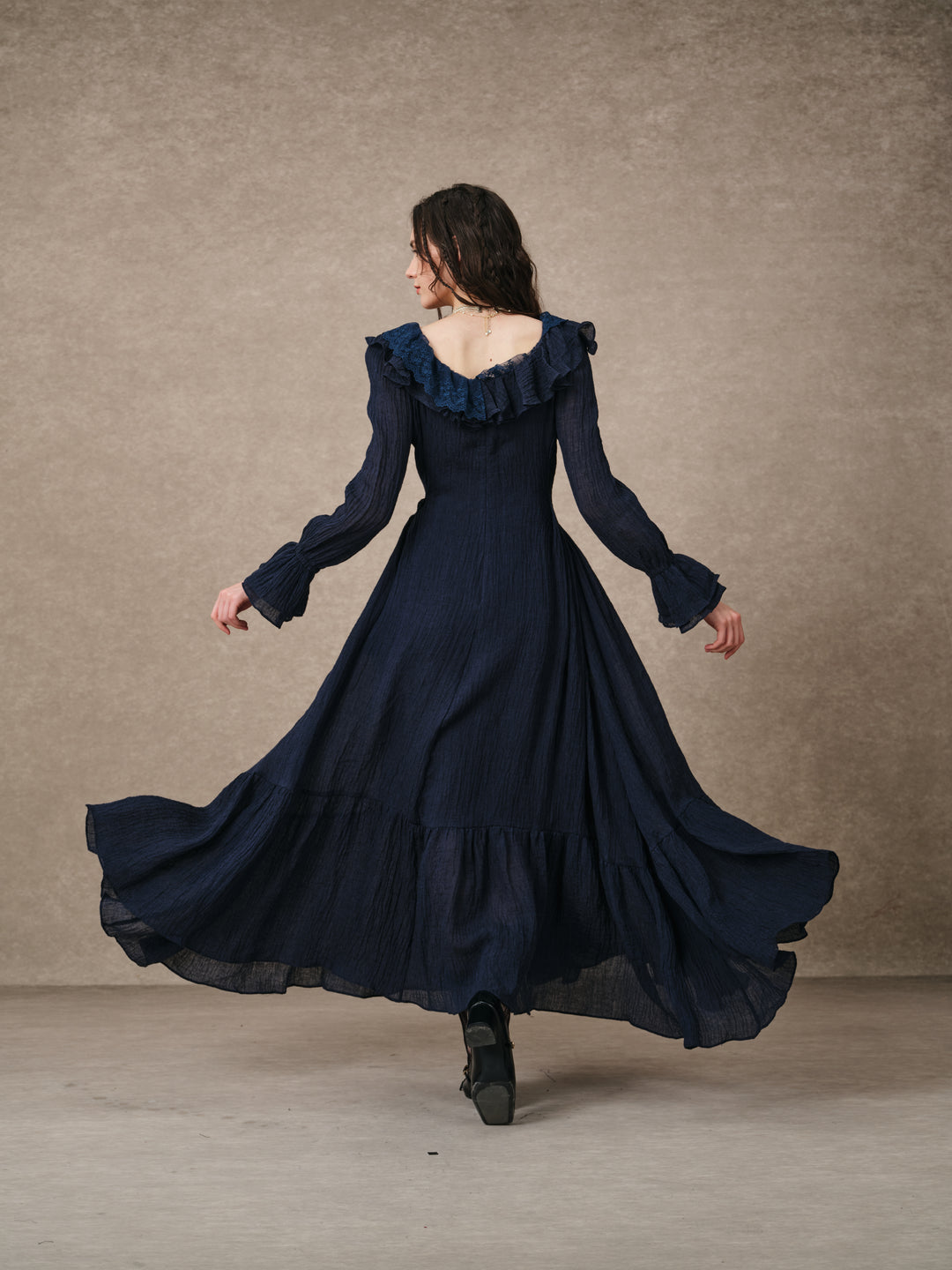 Dewdrops 16 | Maxi Linen Dress Gown