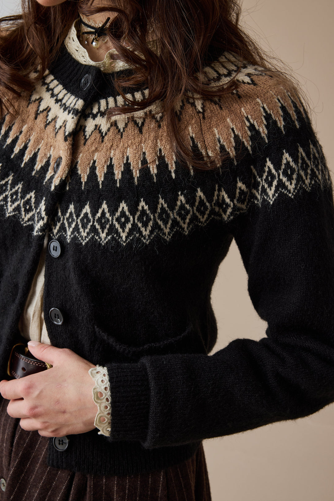 Heather 13 |Fair Isle knits Cardigan