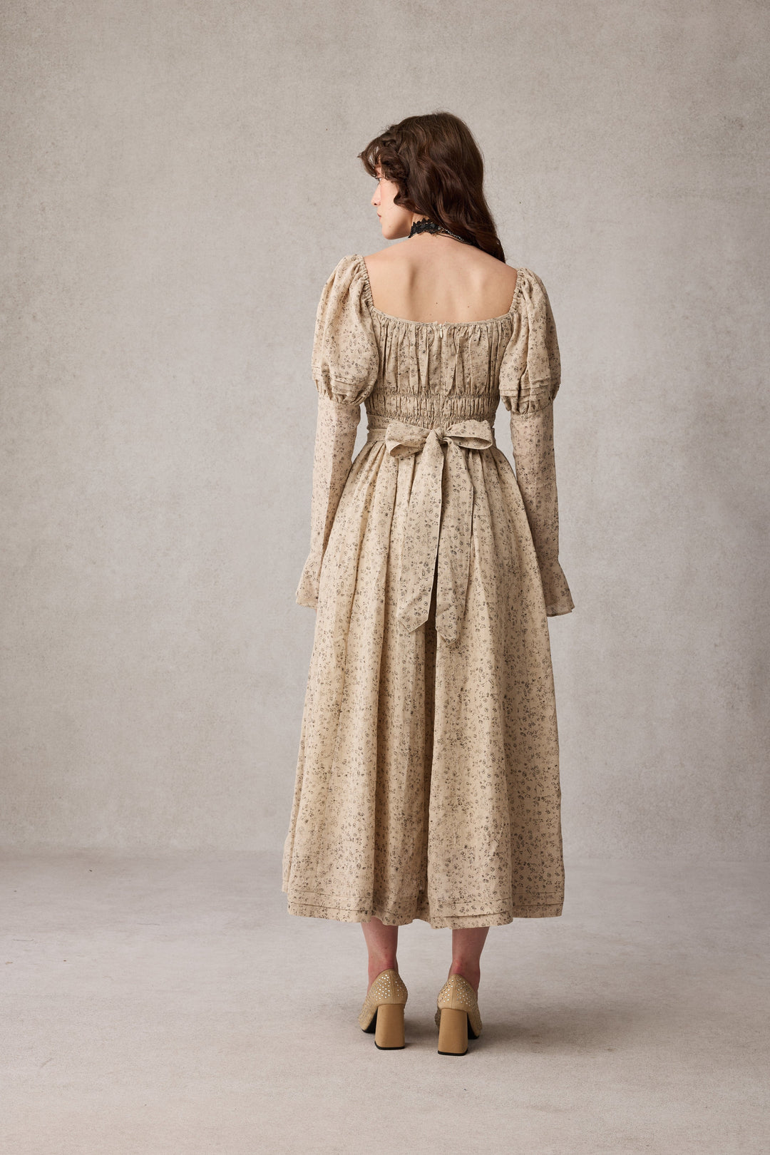 Paisley 11 | Elegant Floral Linen Dress