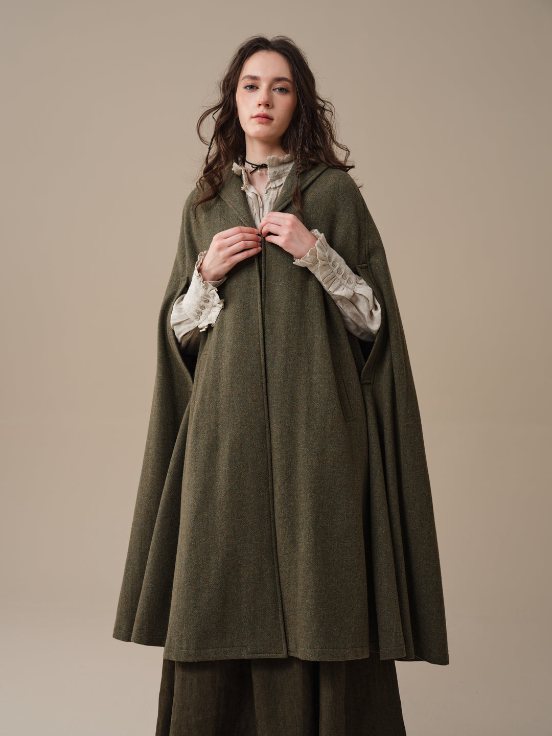 Martha 03 | 100% Wool Cape Duster