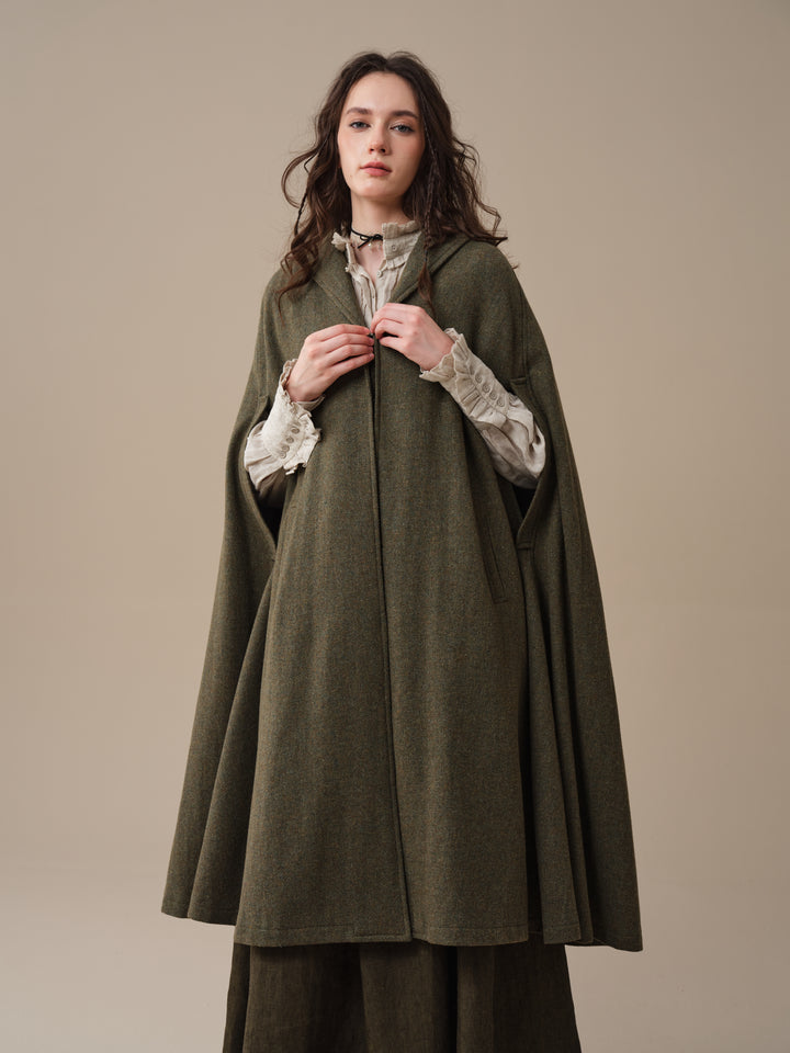Martha 03 | 100% Wool Cape Duster