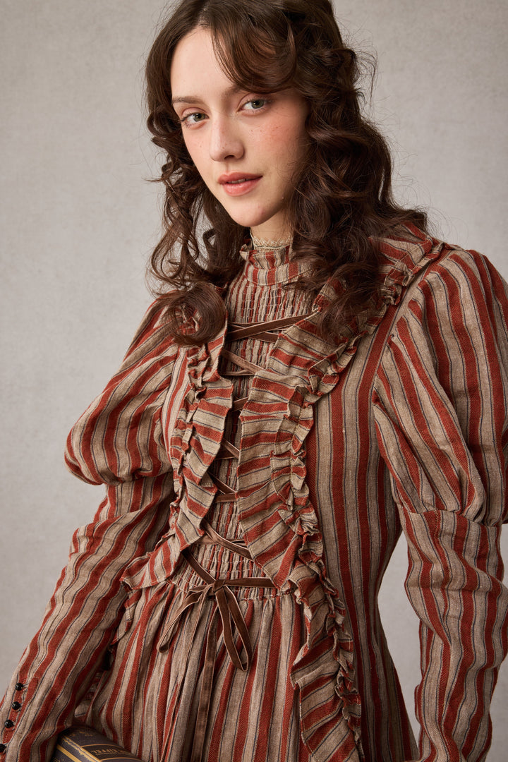 Elizabeth 15 | Victorian Linen Dress