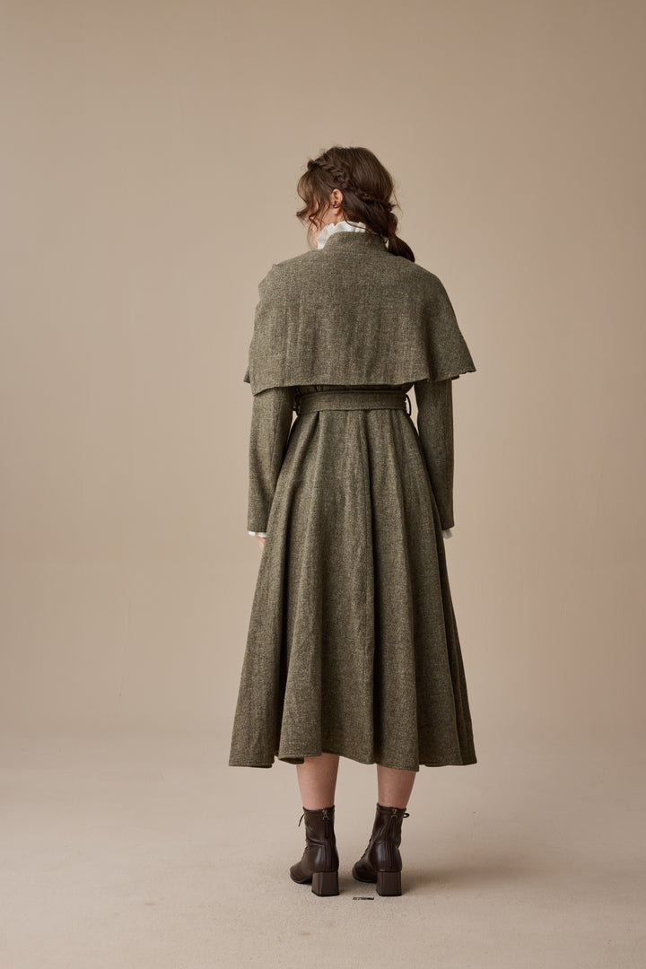Wendy 15 | 100% Wool Dress & Cape (2 pieces)