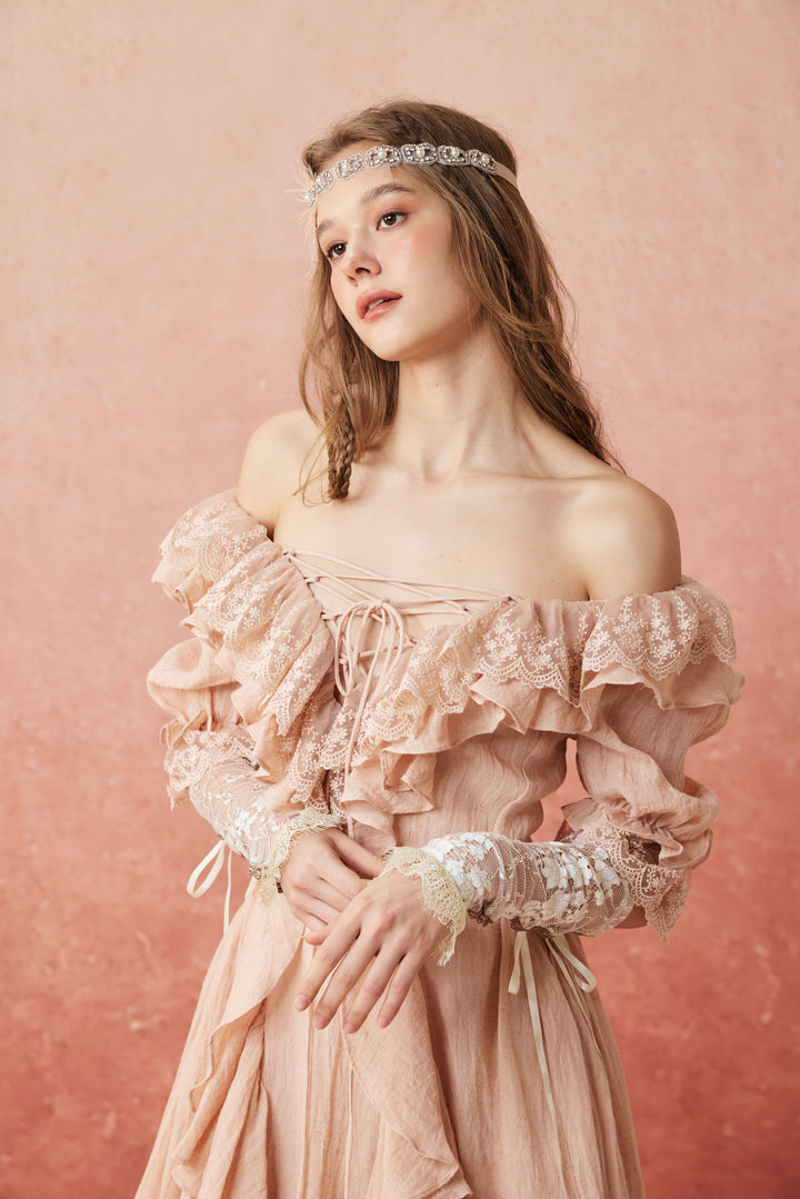 Dewdrops 16 | Maxi Linen Dress Gown