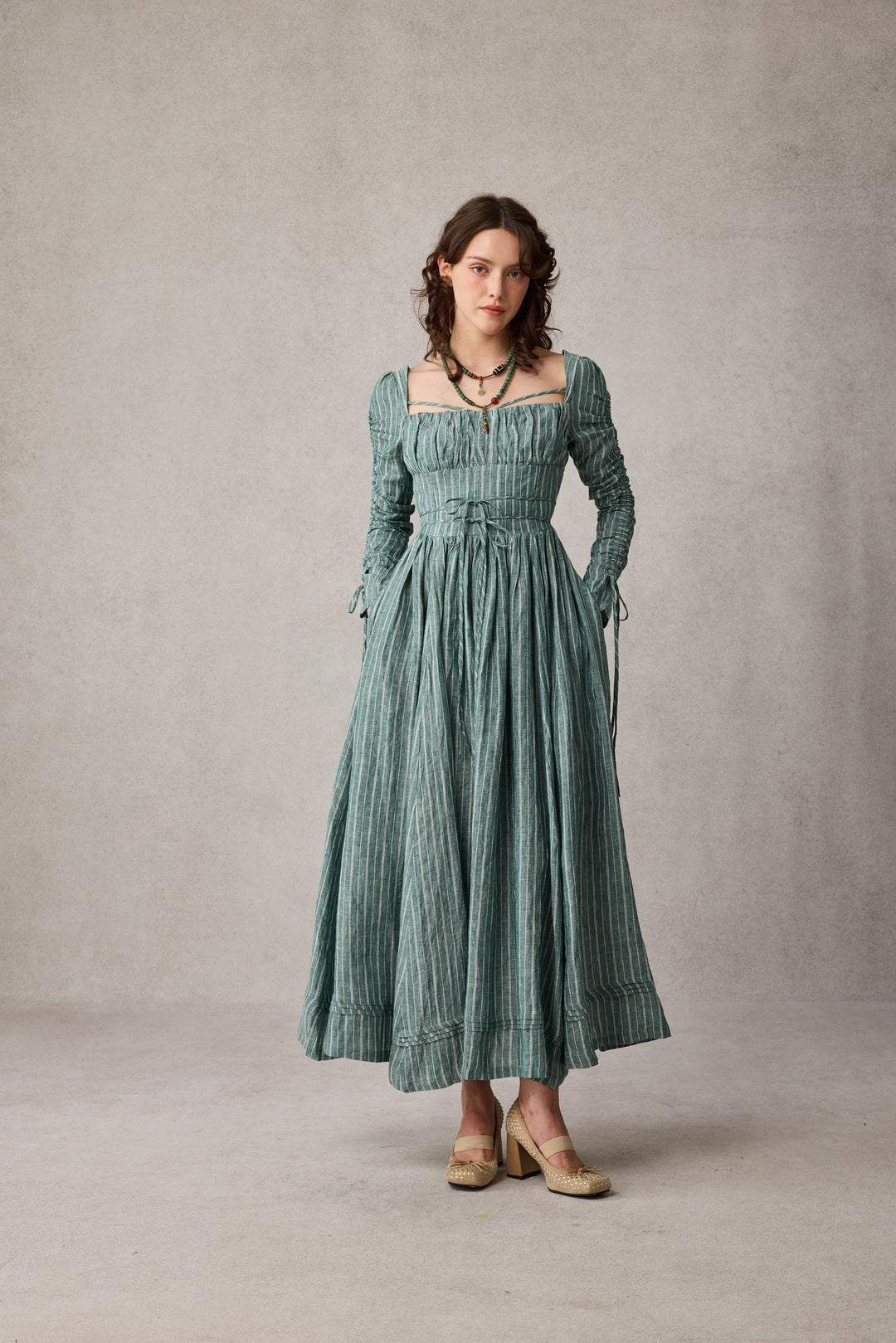 Monette 27 | Corset Linen Dress